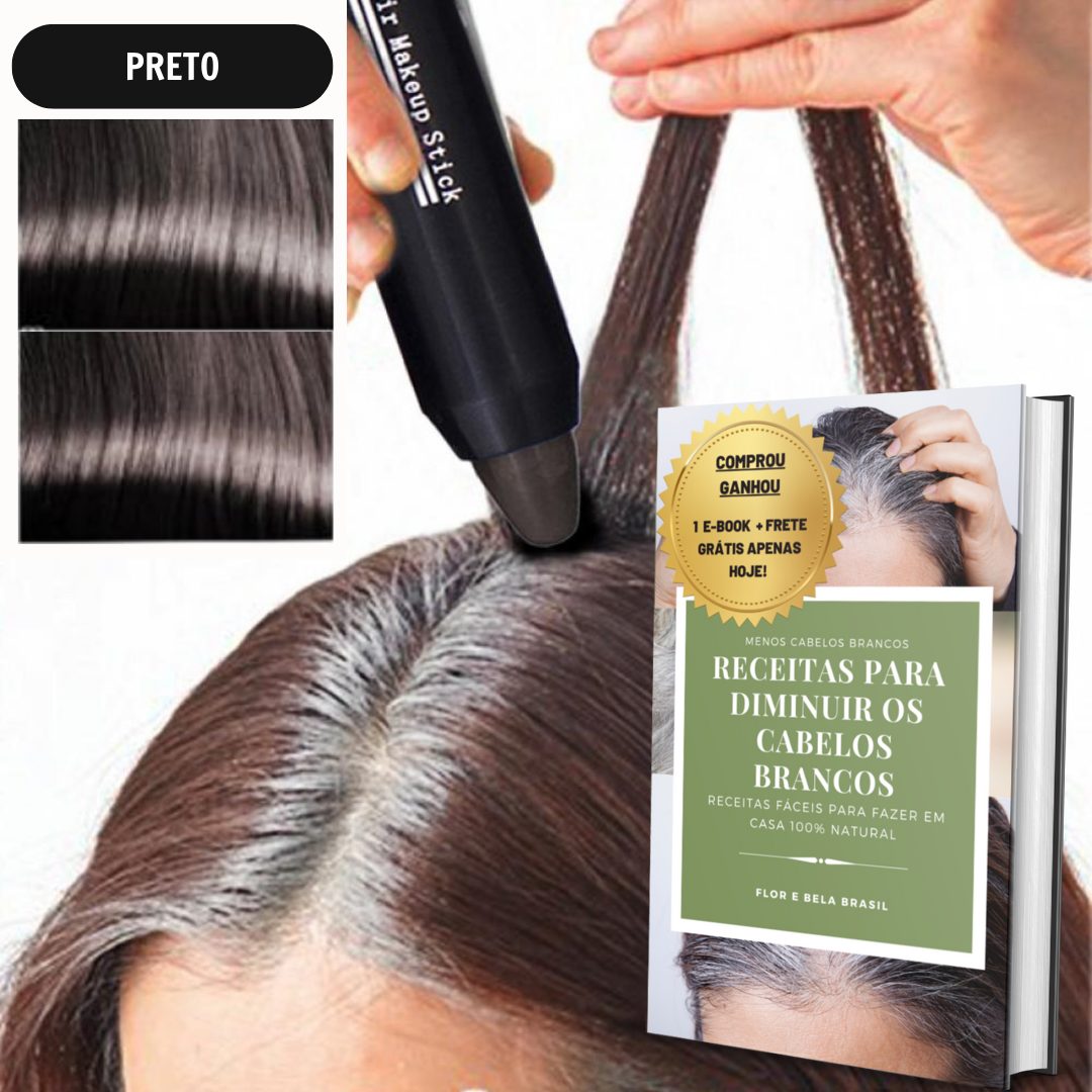 Caneta capilar para raiz branca