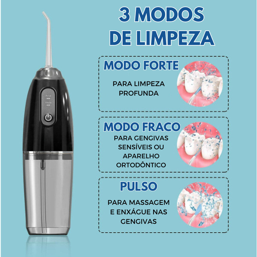 PowerJet Profissional - Limpeza profunda + Escova elétrica (4 bicos Brinde)