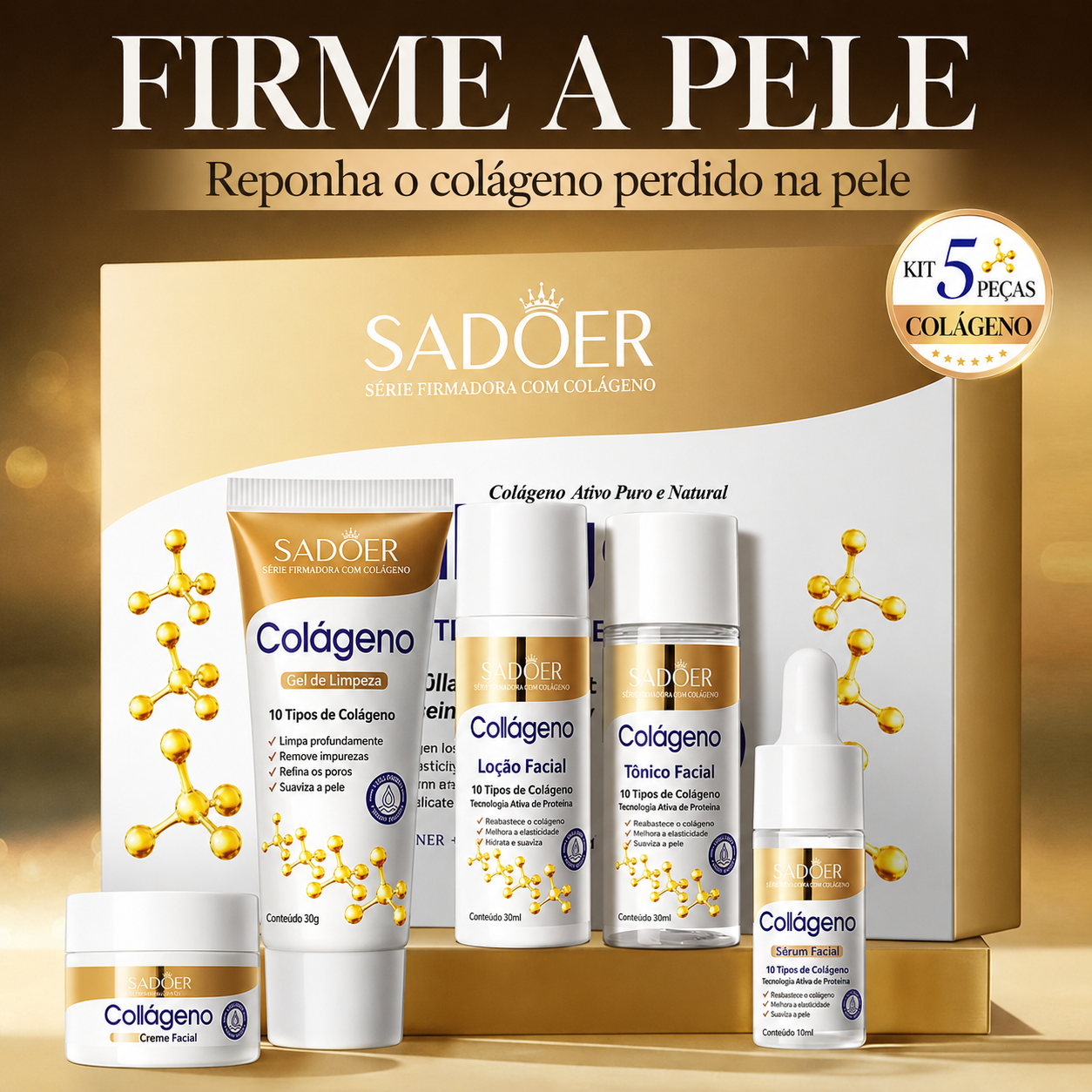 Kit Colágeno ™ 5 Produtos — Pague 2 e Leve 5