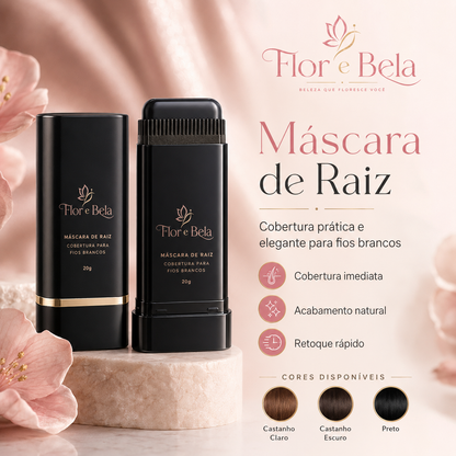Mascara de Raiz Branca - Adeus Fios brancos