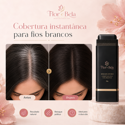 Mascara de Raiz Branca - Adeus Fios brancos