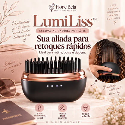 LumiLiss™ — Escova Alisadora Portátil