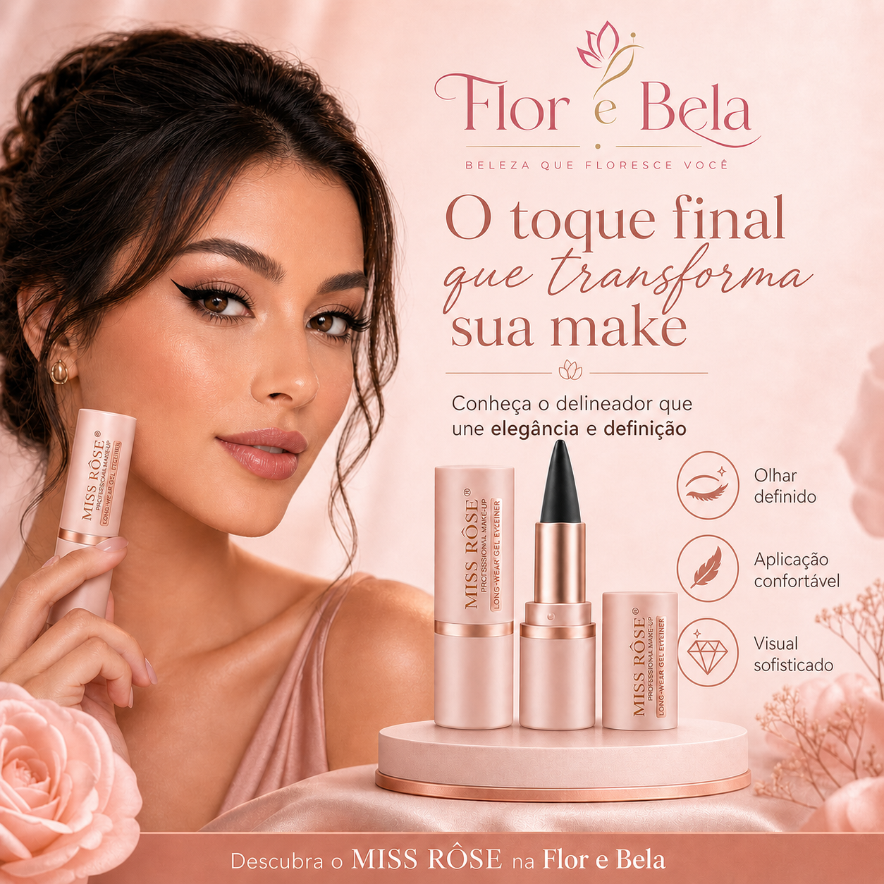 Miss Rose - À Prova D'água De Longa Duração