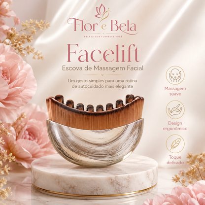 Facelift -  Escova de drenagem linfática para rosto