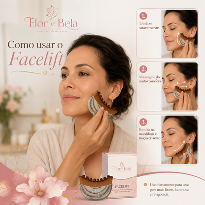 Facelift -  Escova de drenagem linfática para rosto